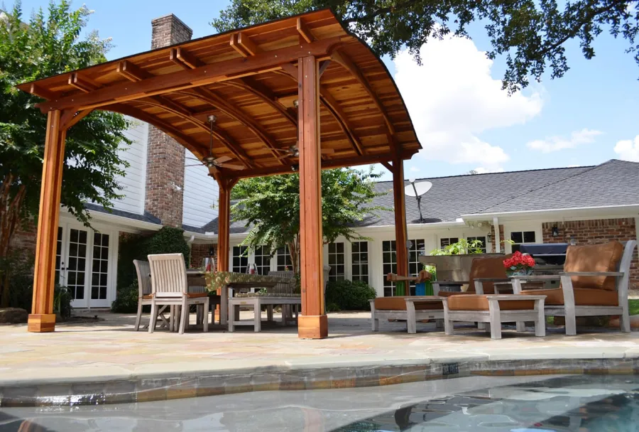 Pavilions at the home of John L
