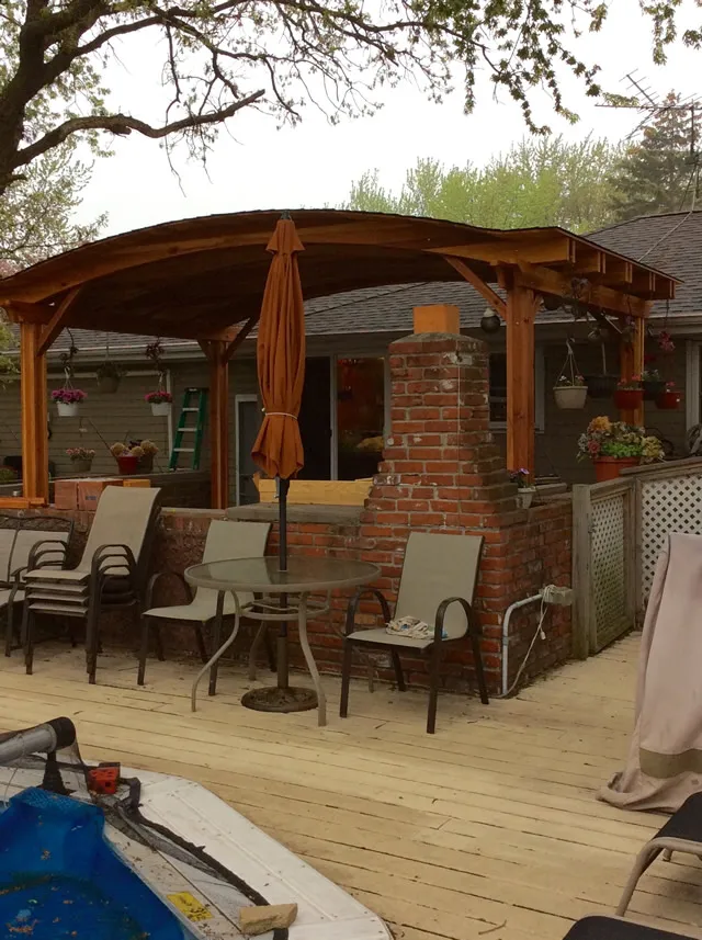 Pavilions at the home of Gary C