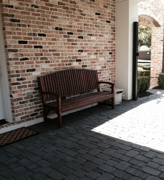 Benches at the home of Teresa