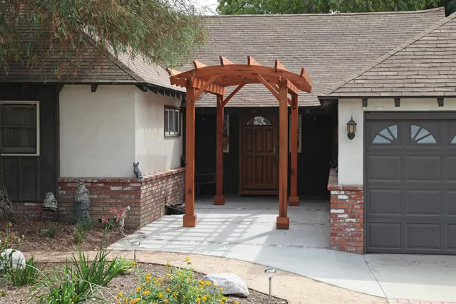 Pergolas at the home of Bill M