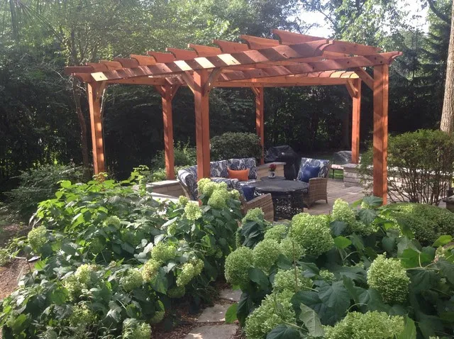 Pergolas at the home of Al M