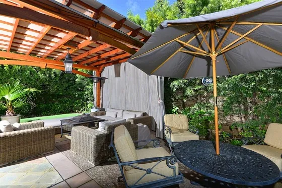 Pergolas at the home of Jason J