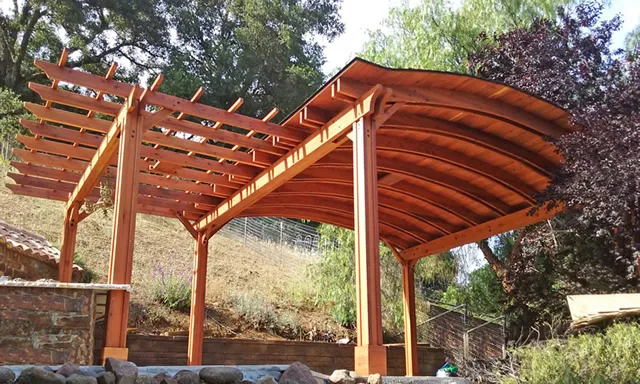 Pavilions at the home of Joan A, Morgan Hill, CA