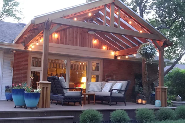 Pergolas at the home of Andy G, Mt. Prospect, IL