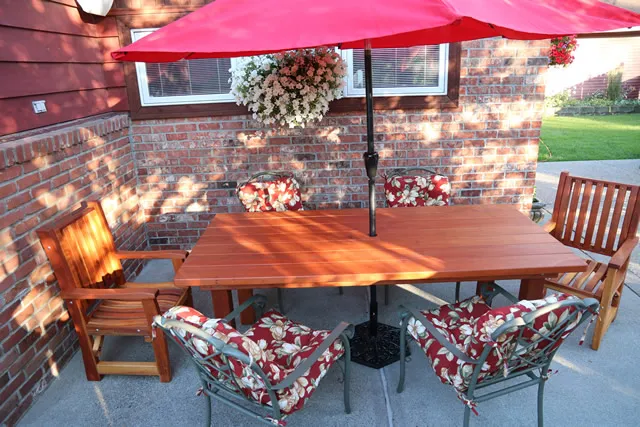 Tables at the home of Bill M, Spokane, WA