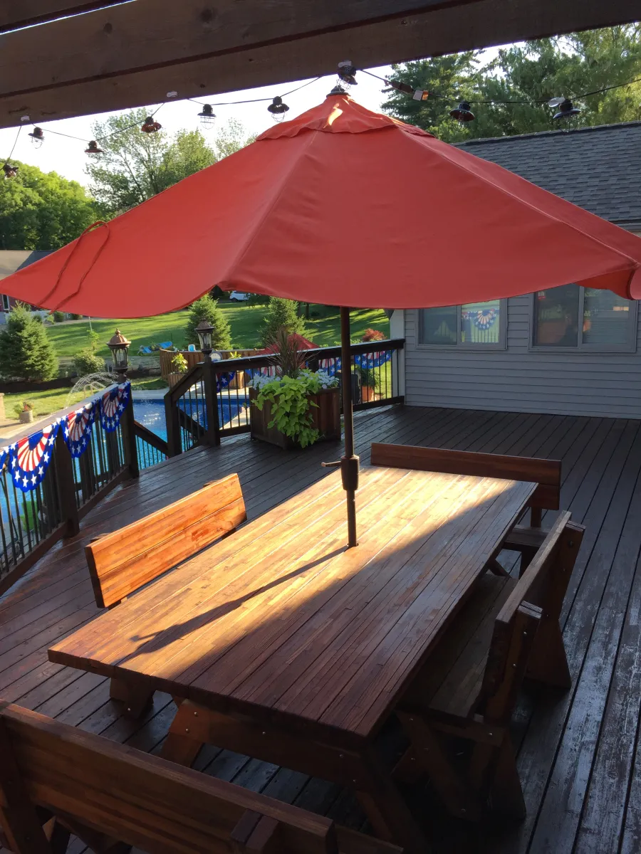 Tables at the home of The F, Lafayette IN