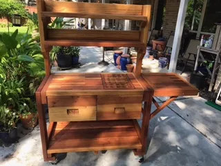 Benches at the home of Randy H, Houston, TX