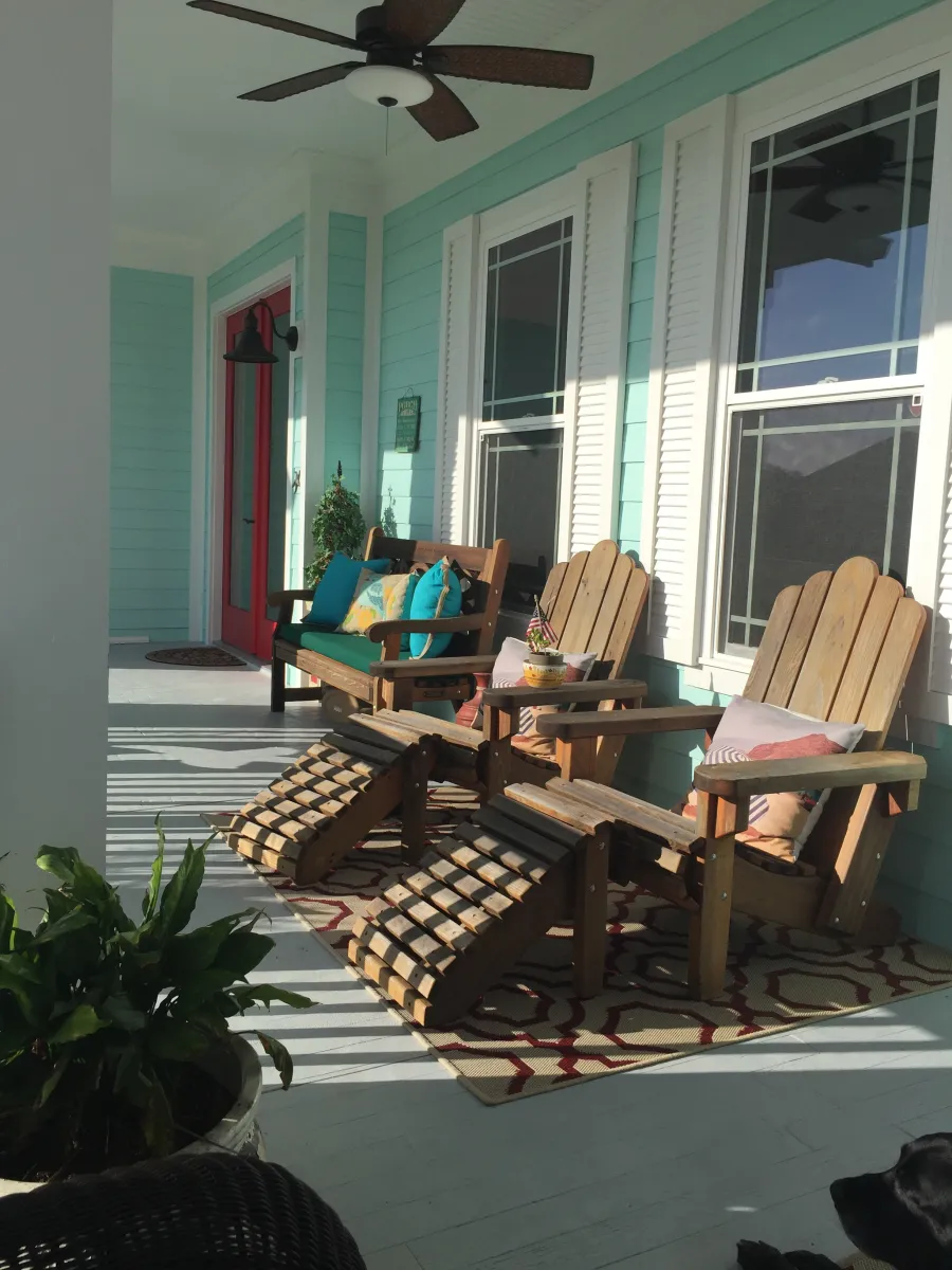 Benches at the home of Liz D, The Villages, FL