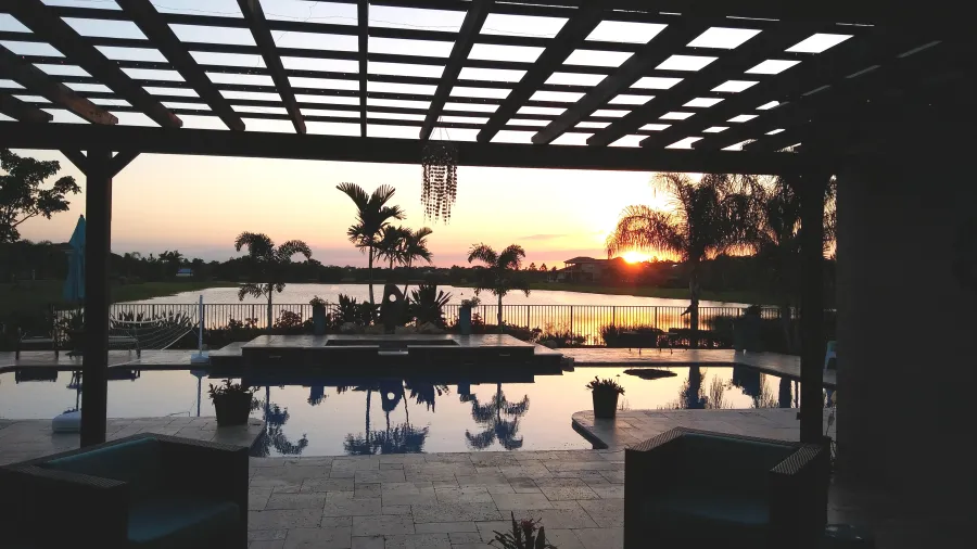 Pergolas at the home of Lee L, West Palm Beach, FL