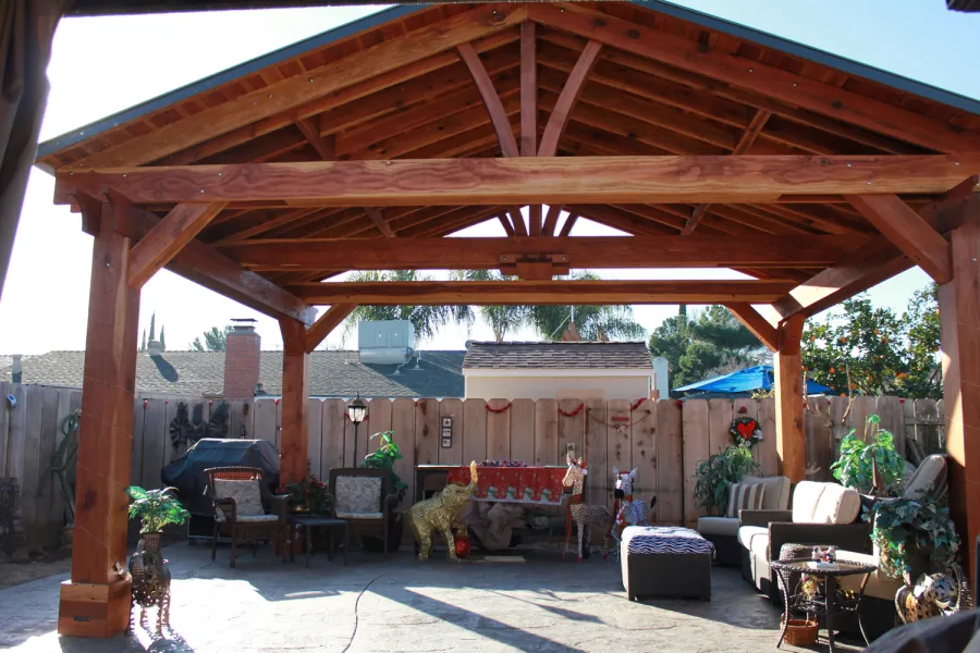 Pavilions at the home of Peggy V, Merced, CA