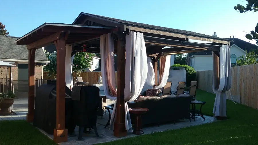 Gazebos at the home of Jennifer G, Katy, TX