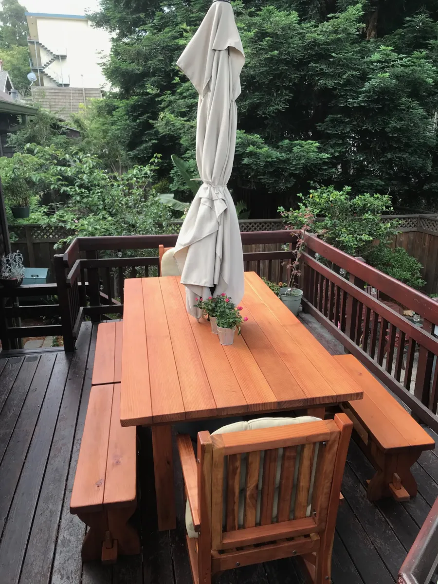 Tables at the home of Michael C, Oakland, CA