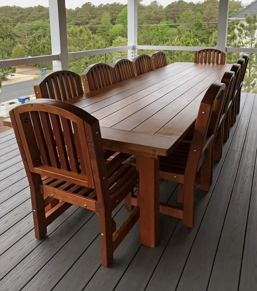 Tables at the home of John E, Bethany Beach, DE