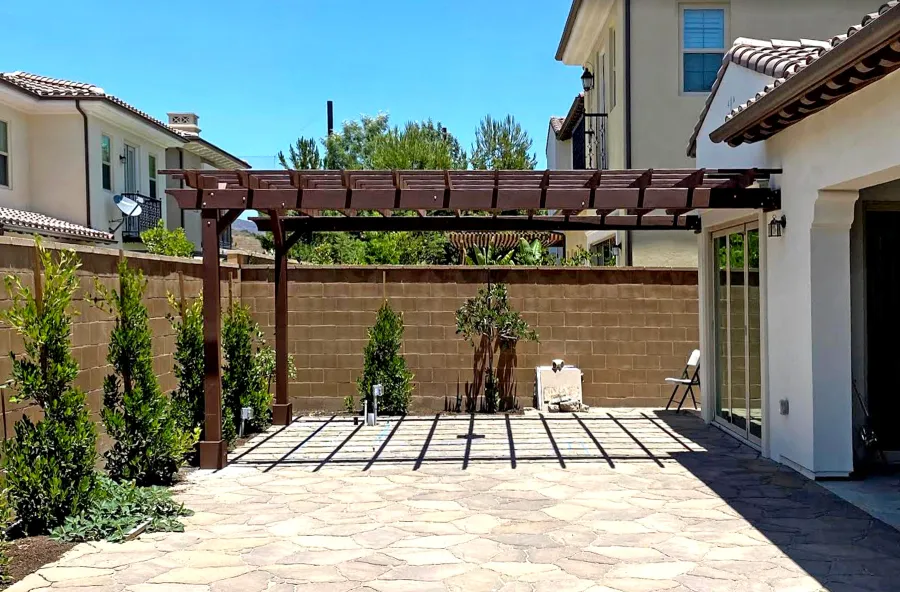 Pergolas at the home of Aly I, Irvine, CA
