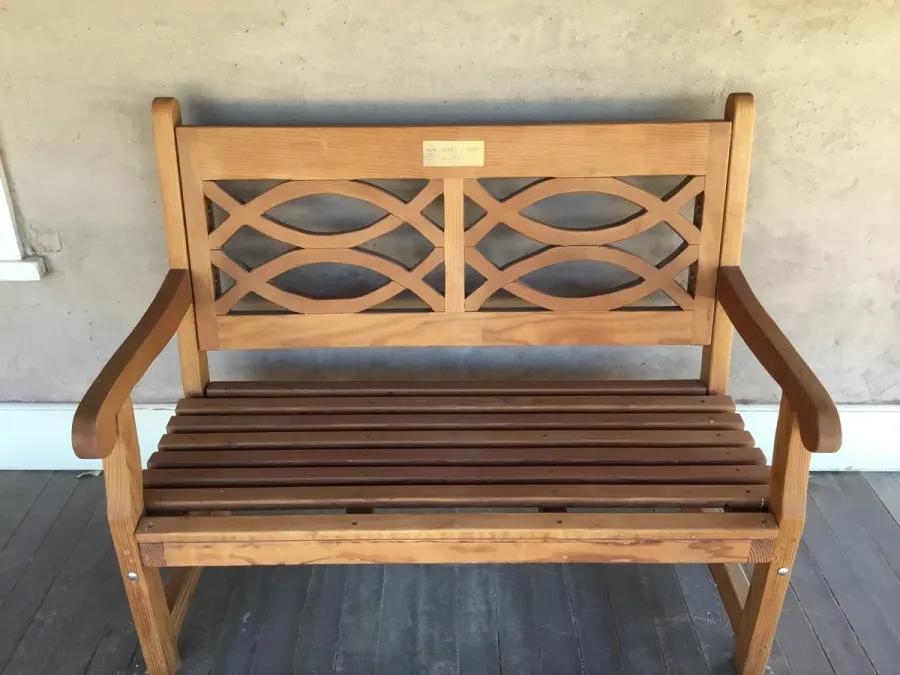 Benches at the home of Jim E, Eugene, OR
