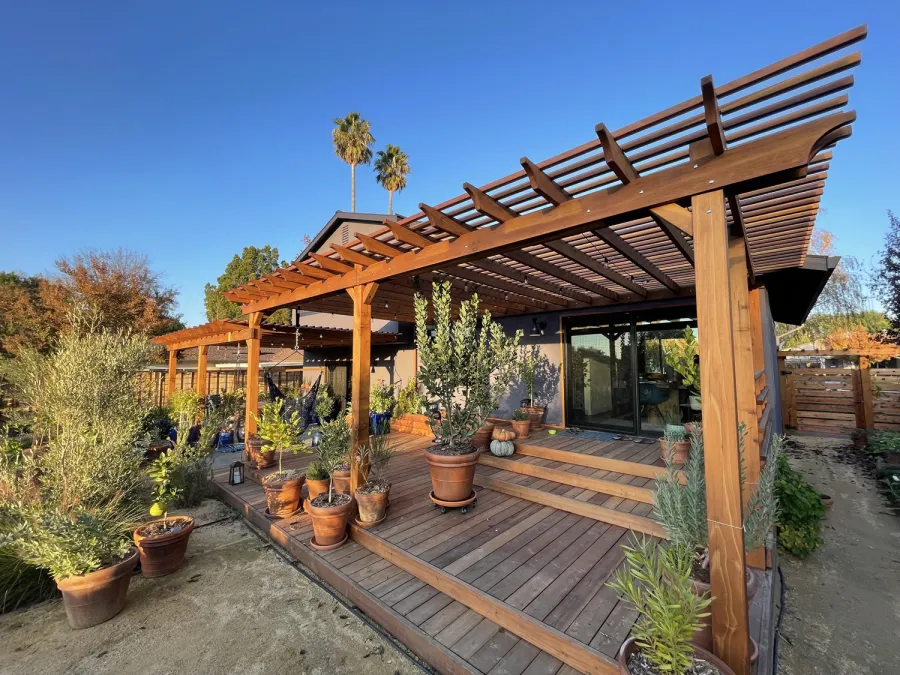 Pergolas at the home of David H, Livermore, CA