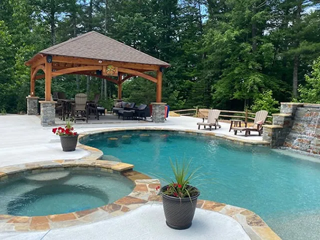 Pergolas at the home of Bill and Lori O, Marion, NC