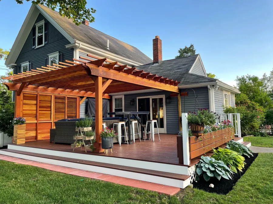 Pergolas at the home of Linne T, Abington, MA