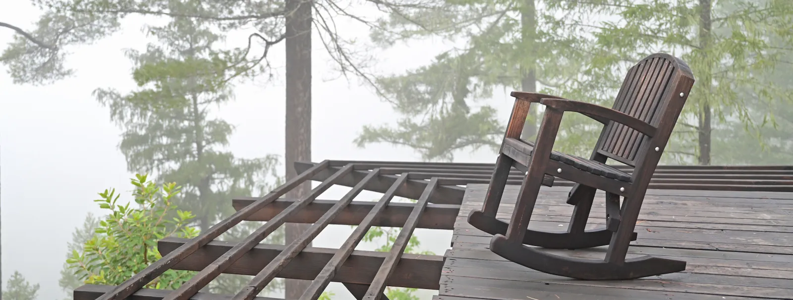 A 15-year-old Luna Rocking Chair, resealed (without sanding) only once, 10 years after installation.