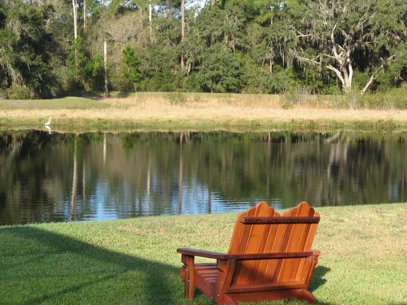 Adirondack Wooden Loveseat