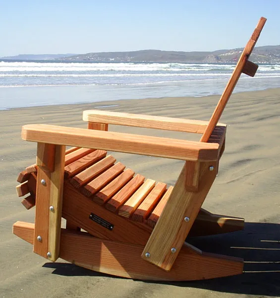 Adirondack Wooden Rocking Chair