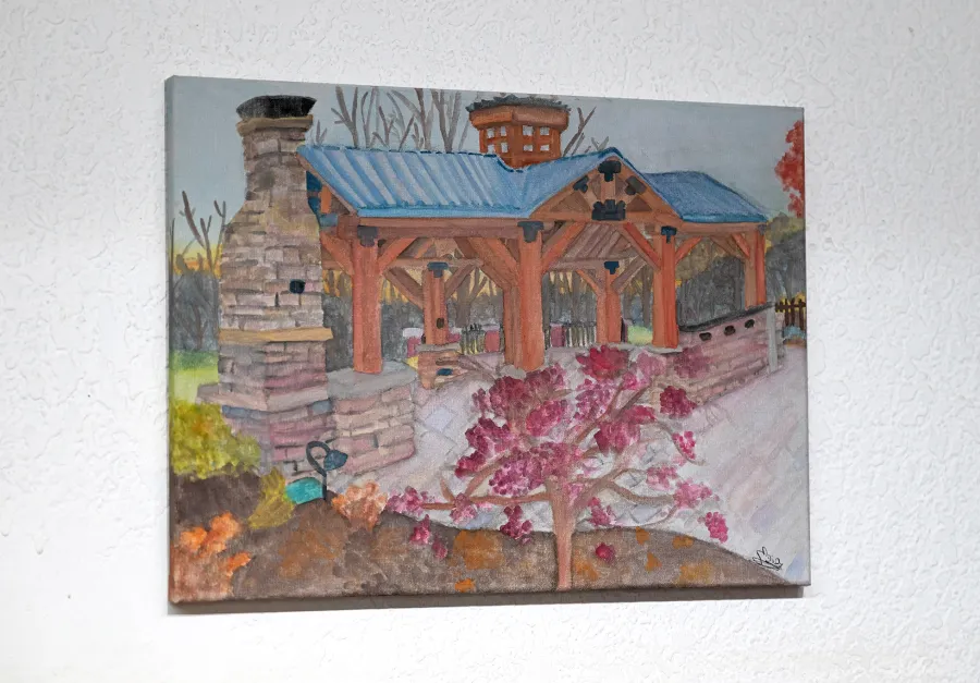 Watercolor on Canva by Ria Victoria Nuñez Duarte, age 16, daughter of Frank Nuñez, Senior Civil Engineer employed at Forever Redwood.