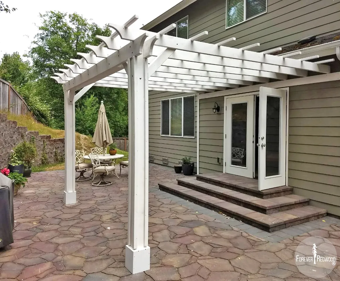 Attached Garden Pergolas