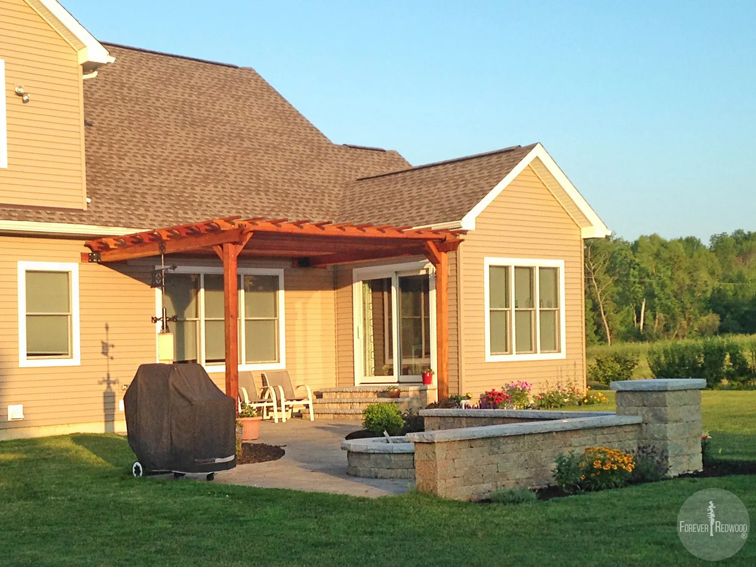Attached Garden Pergolas