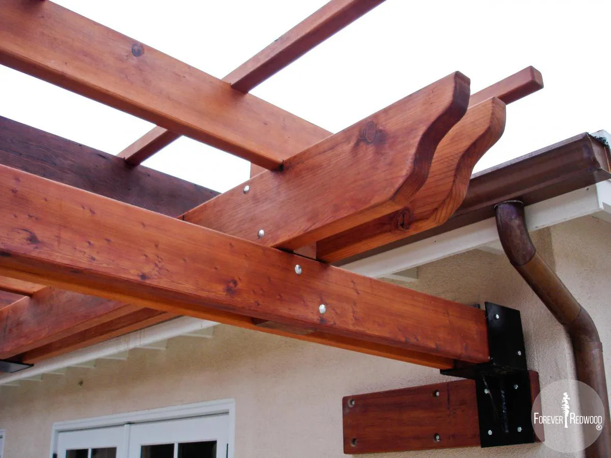 Attached Garden Pergolas