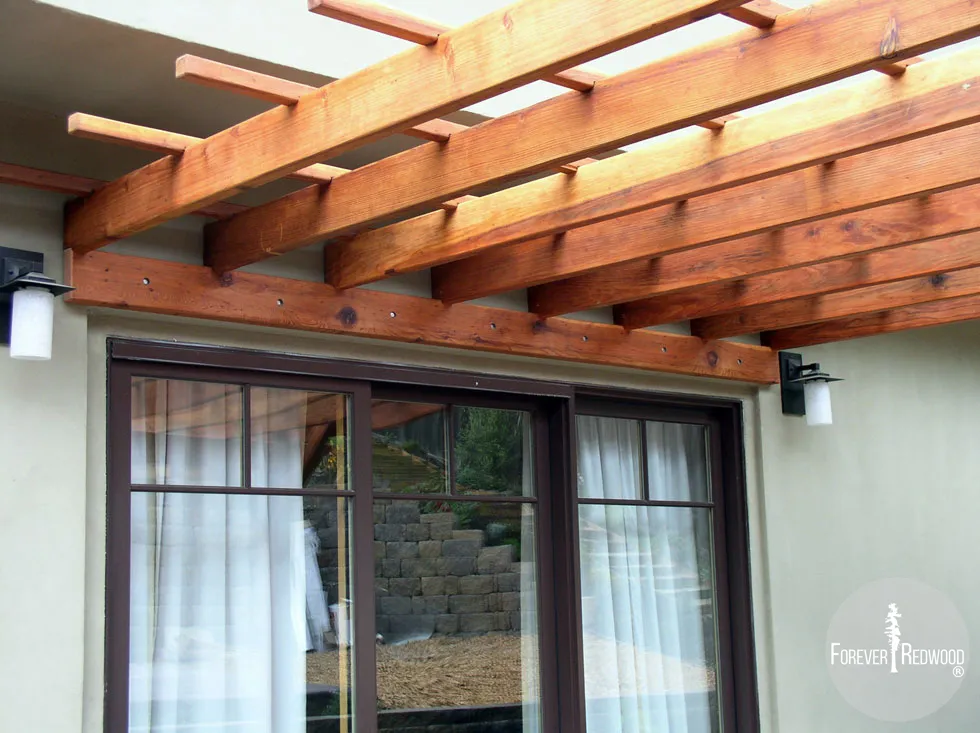 Attached Garden Pergolas