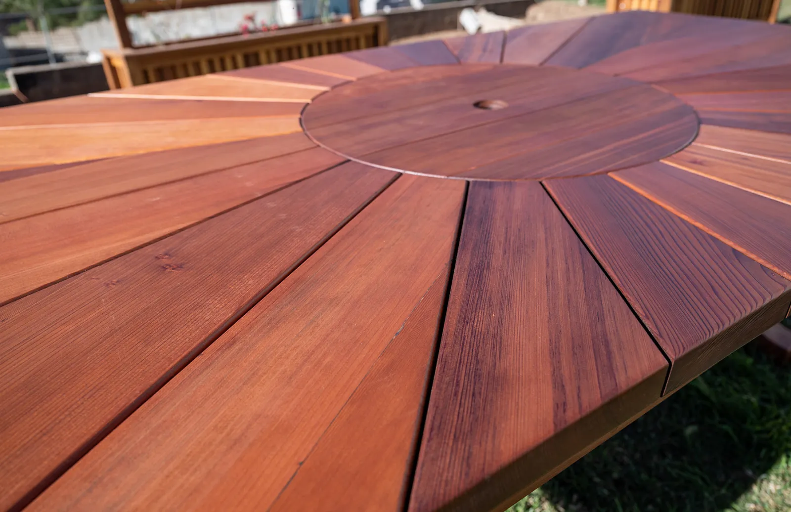 Baja Outdoor Redwood Dining Table