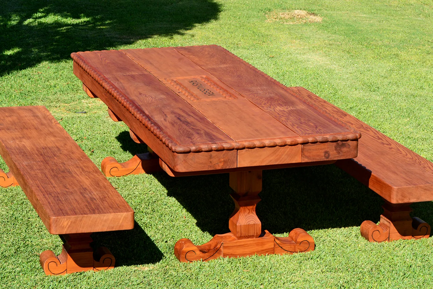 Custom Design, 8' L x 3'-5" W, Old-Growth Redwood