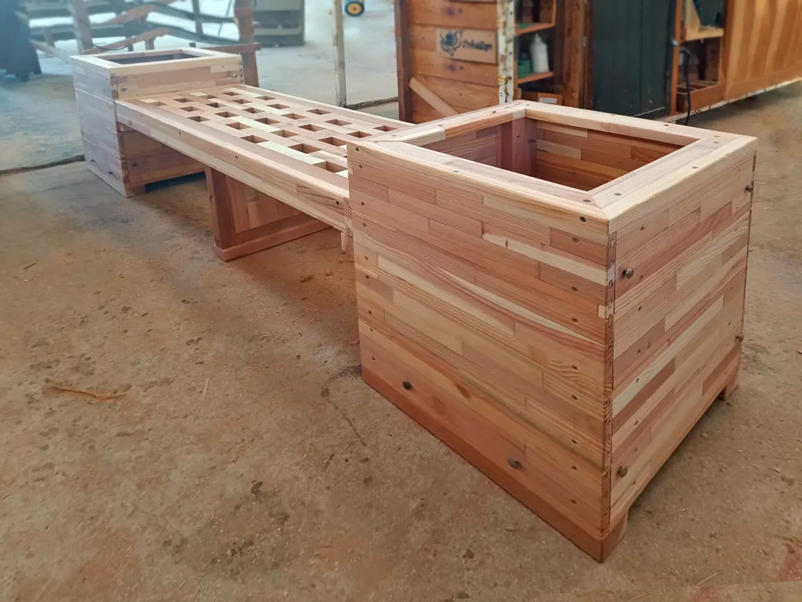 Bench and Planters Combo