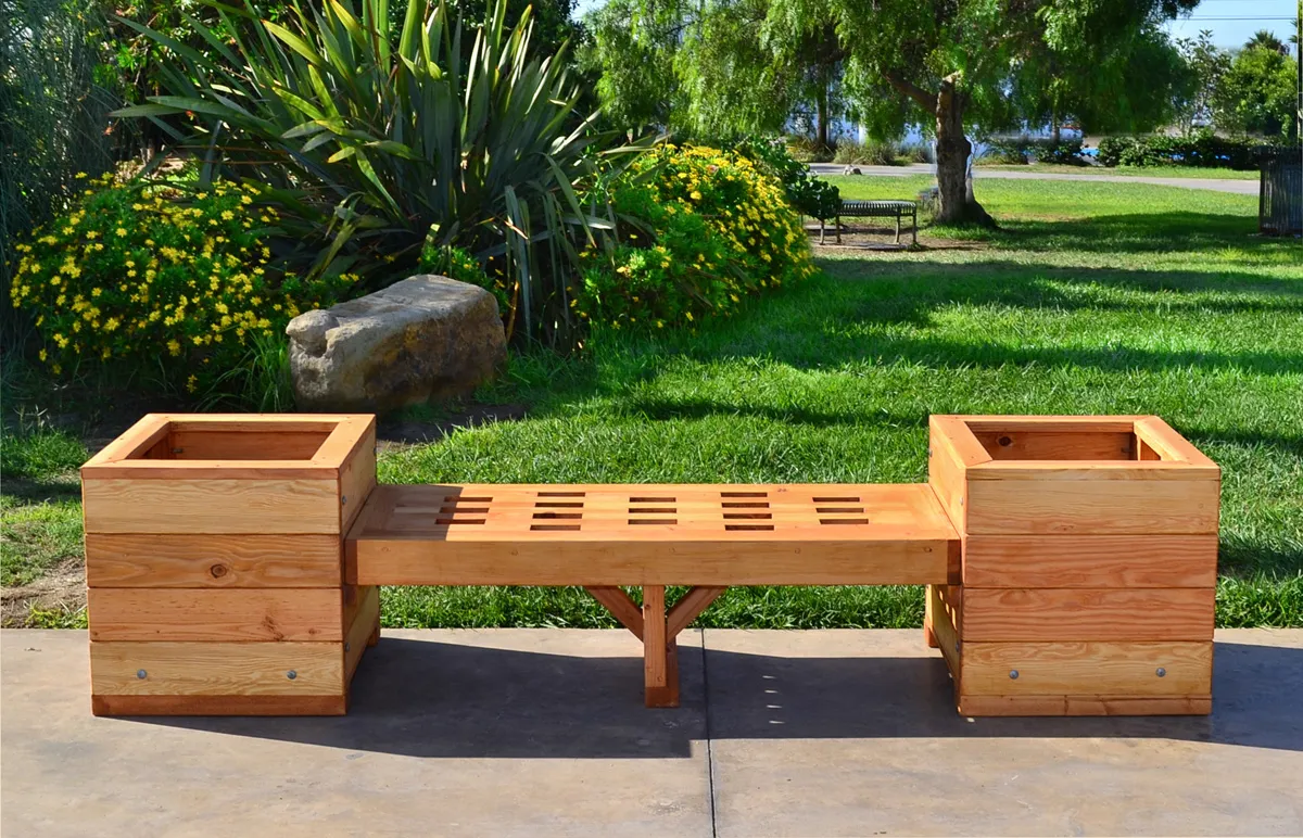 Bench and Planters Combo