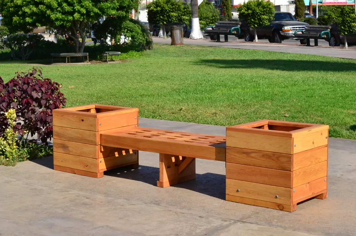 Bench and Planters Combo