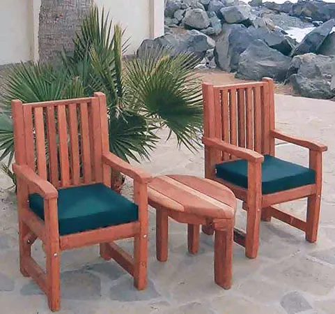 We make custom Chair Cushions to fit using any Sunbrella brand fabric. To choose a fabric please go to: www.outdoorfabriccentral.com.