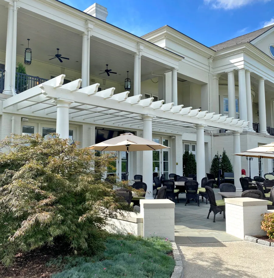 Custom Garden Pergola. Pergolas Installed in a Country Club in North Carolina.