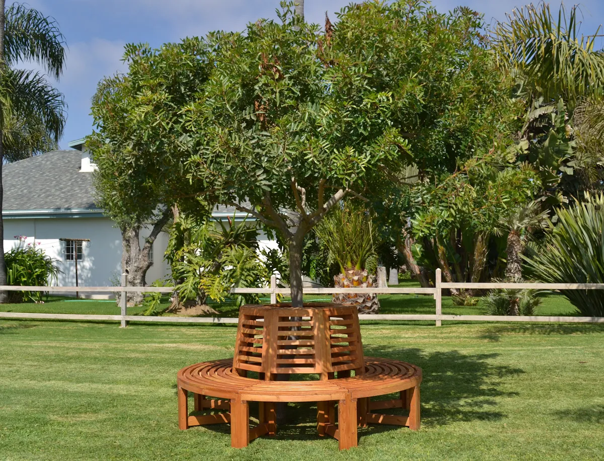 Forever Wood Tree Bench