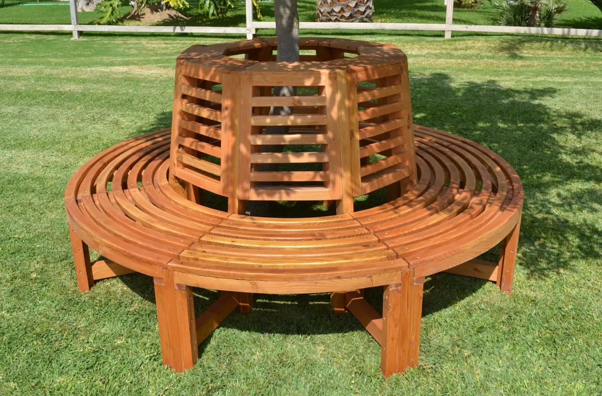 Forever Wood Tree Bench