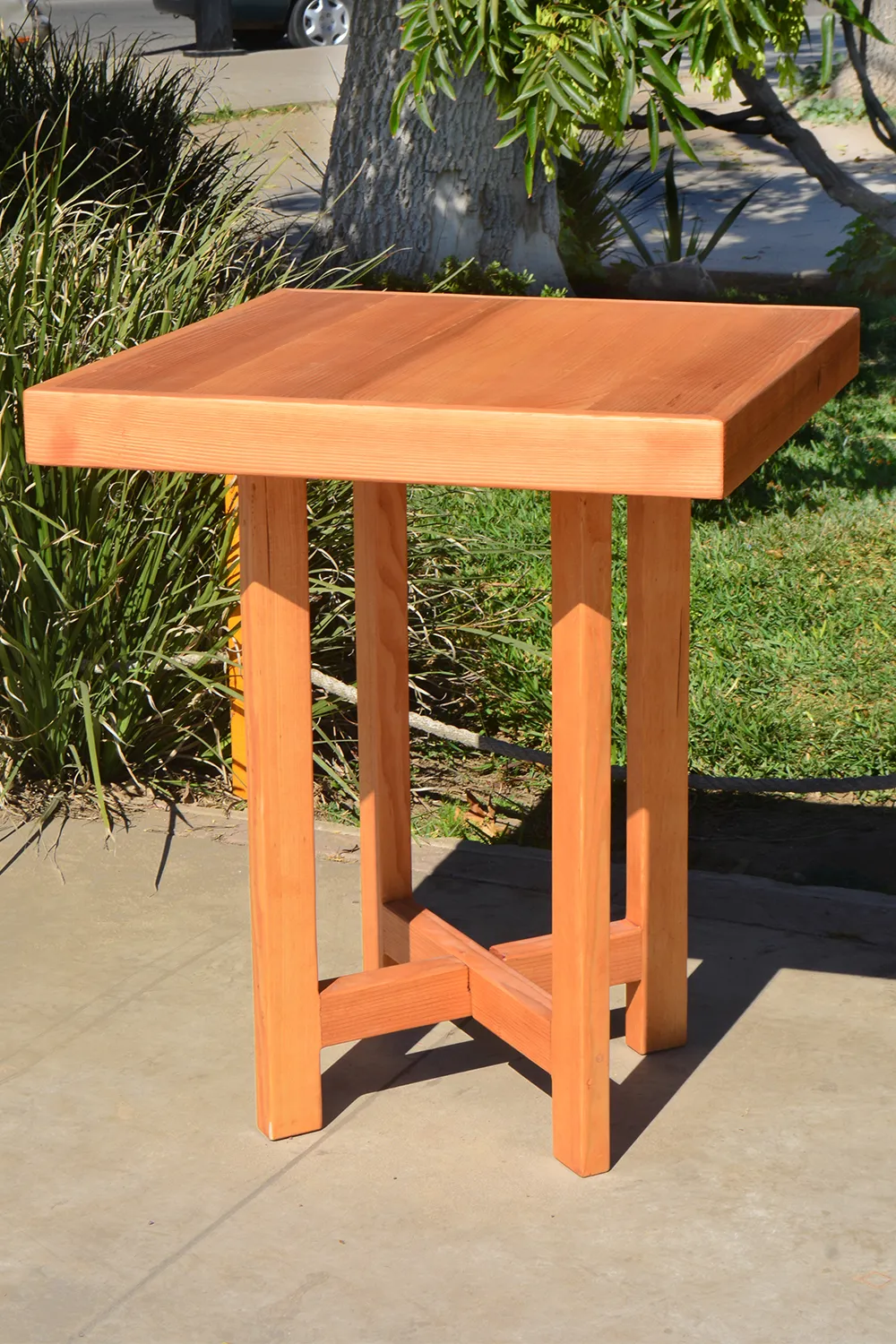 Gladys's Balcony Table, 30" x 30", Douglas-fir