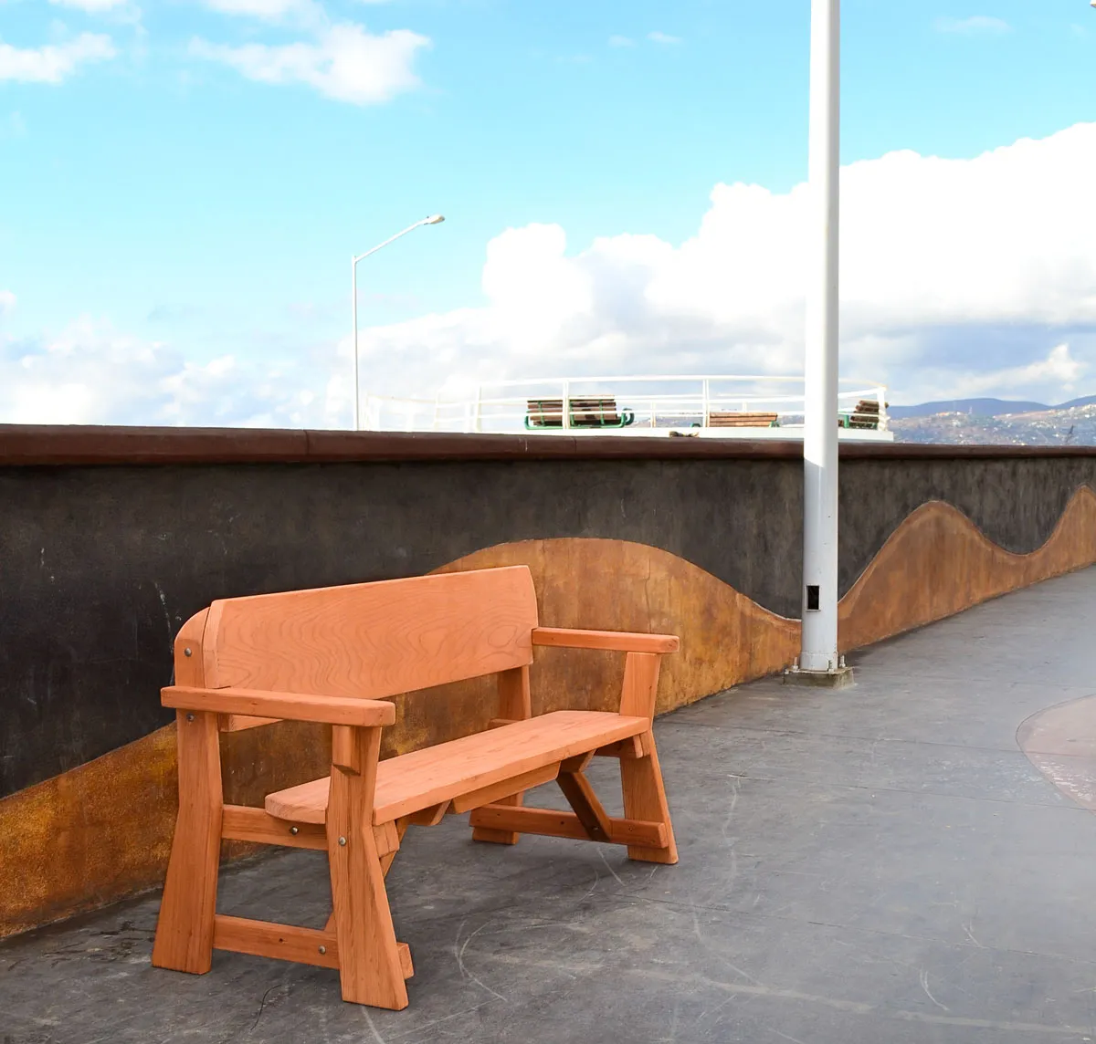 Heritage Redwood Bench