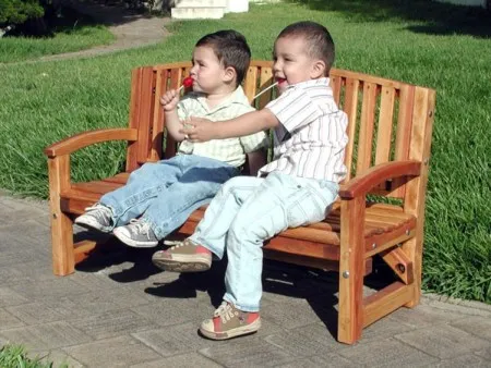 Kid's Wood Luna Bench