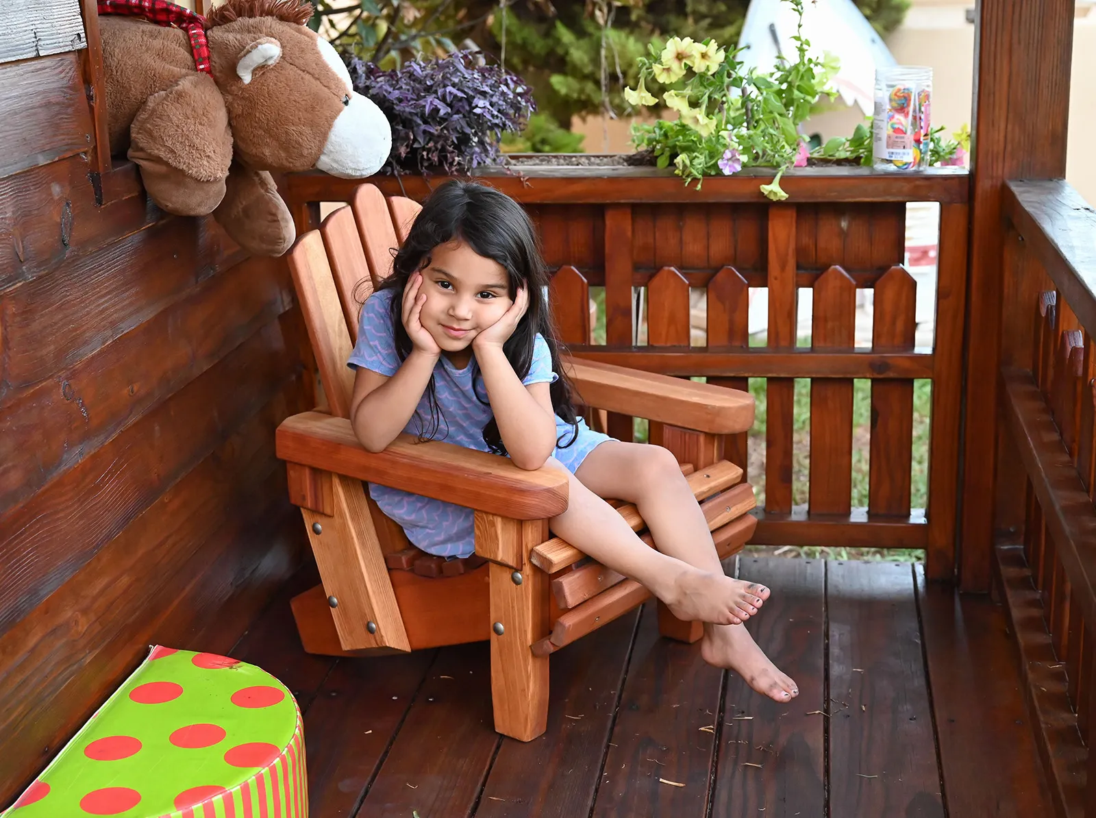 Kid's Wooden Adirondack Chair