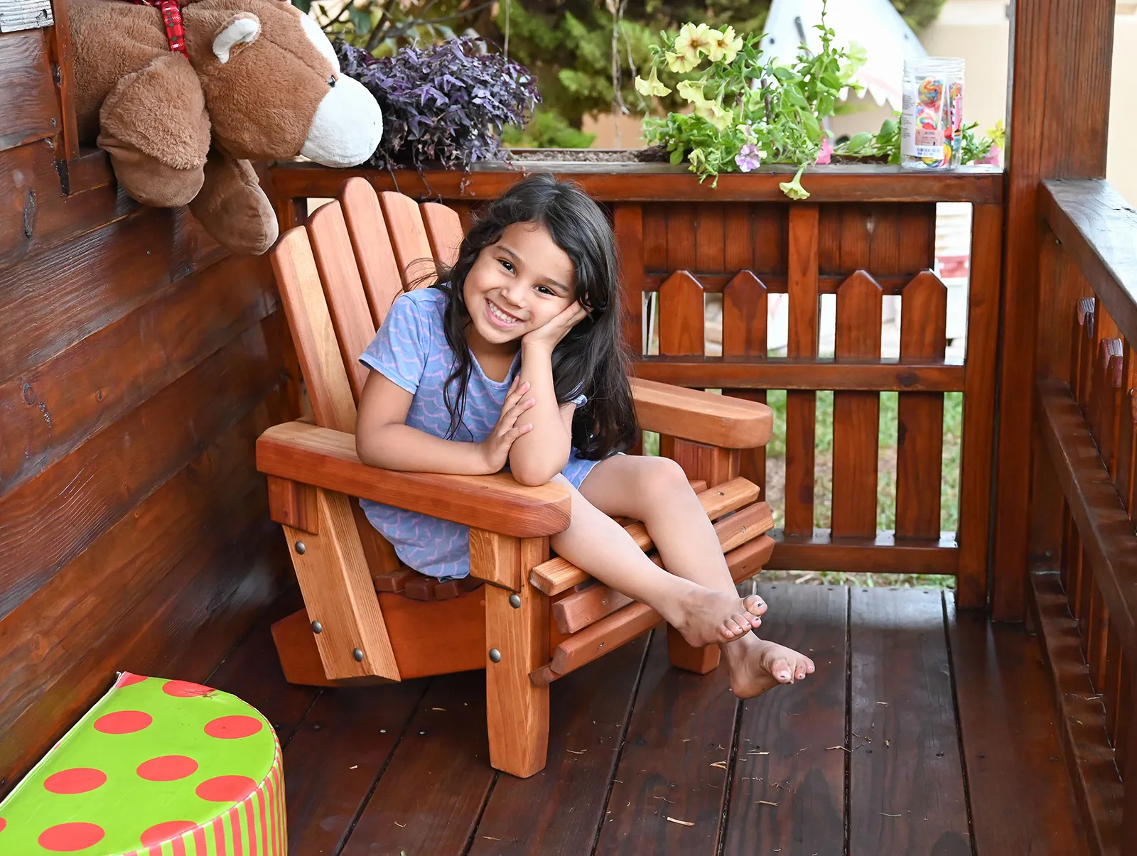 Kid's Wooden Adirondack Chair
