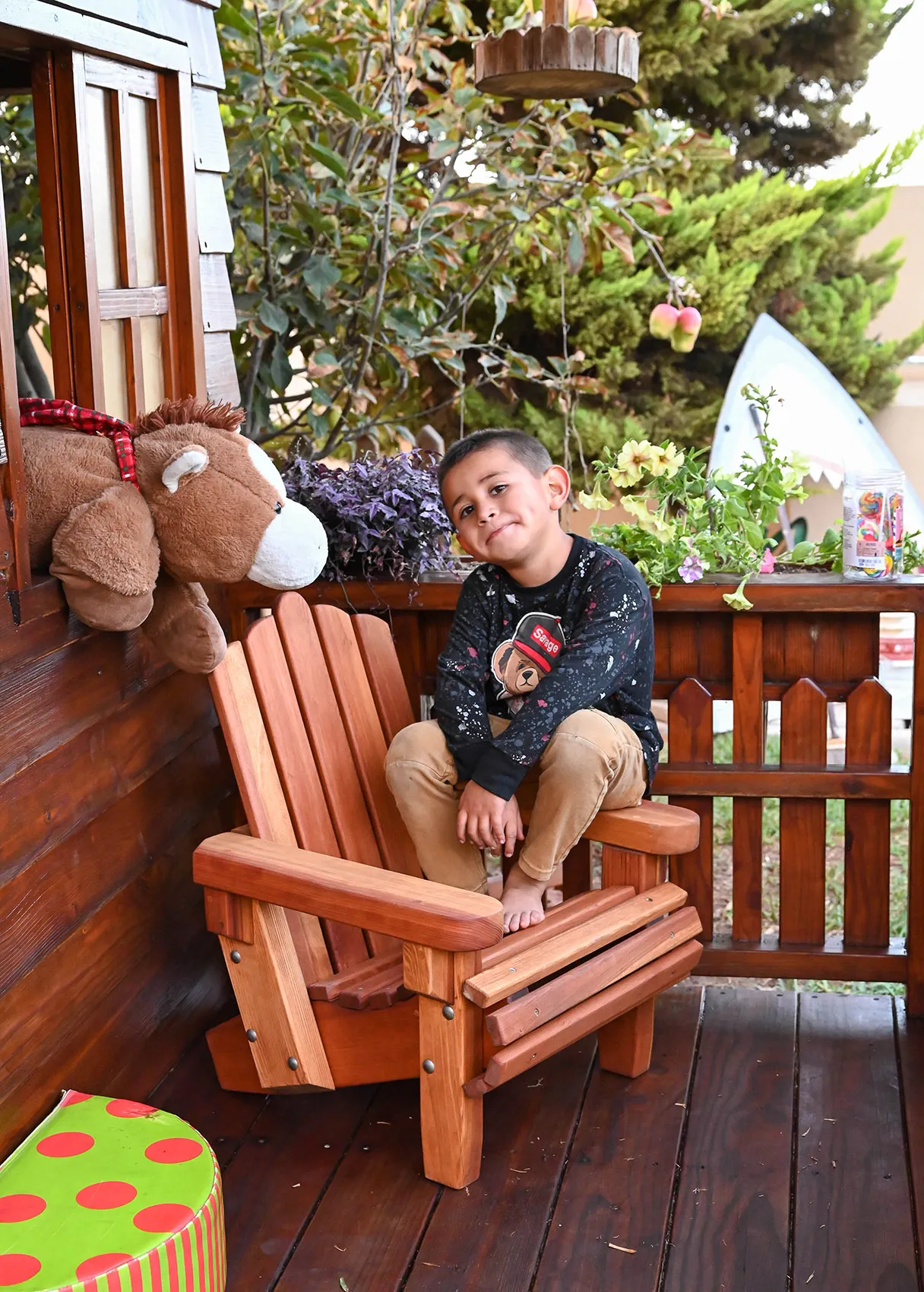 Kid's Wooden Adirondack Chair
