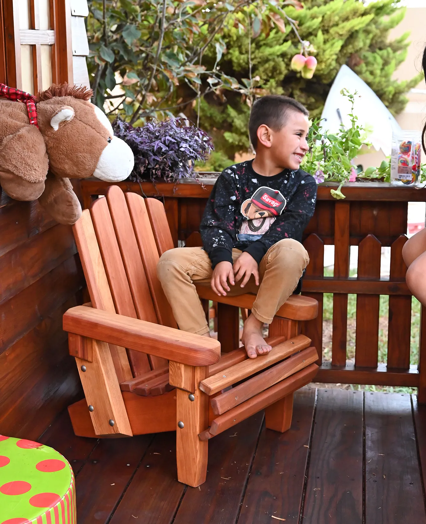 Kid's Wooden Adirondack Chair
