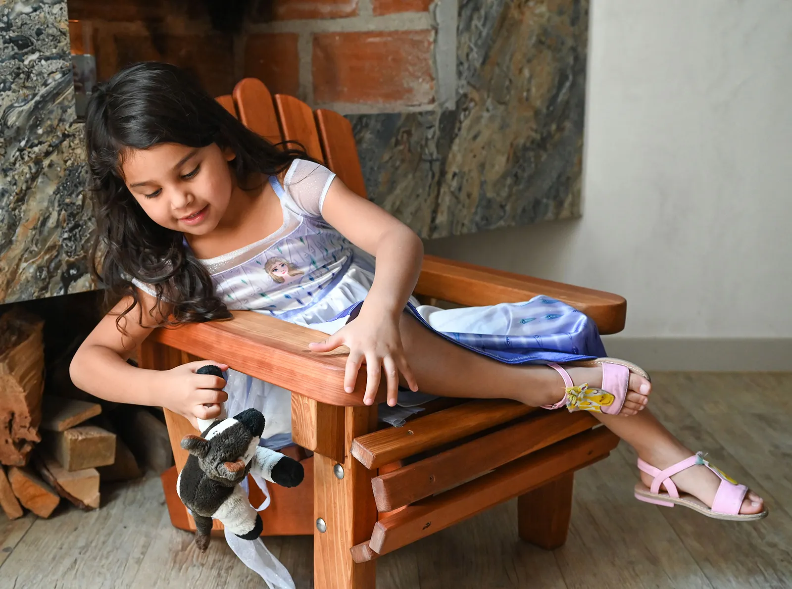 Kid's Wooden Adirondack Chair