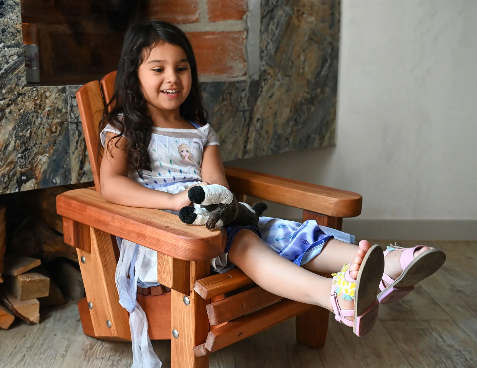 Kid's Wooden Adirondack Chair