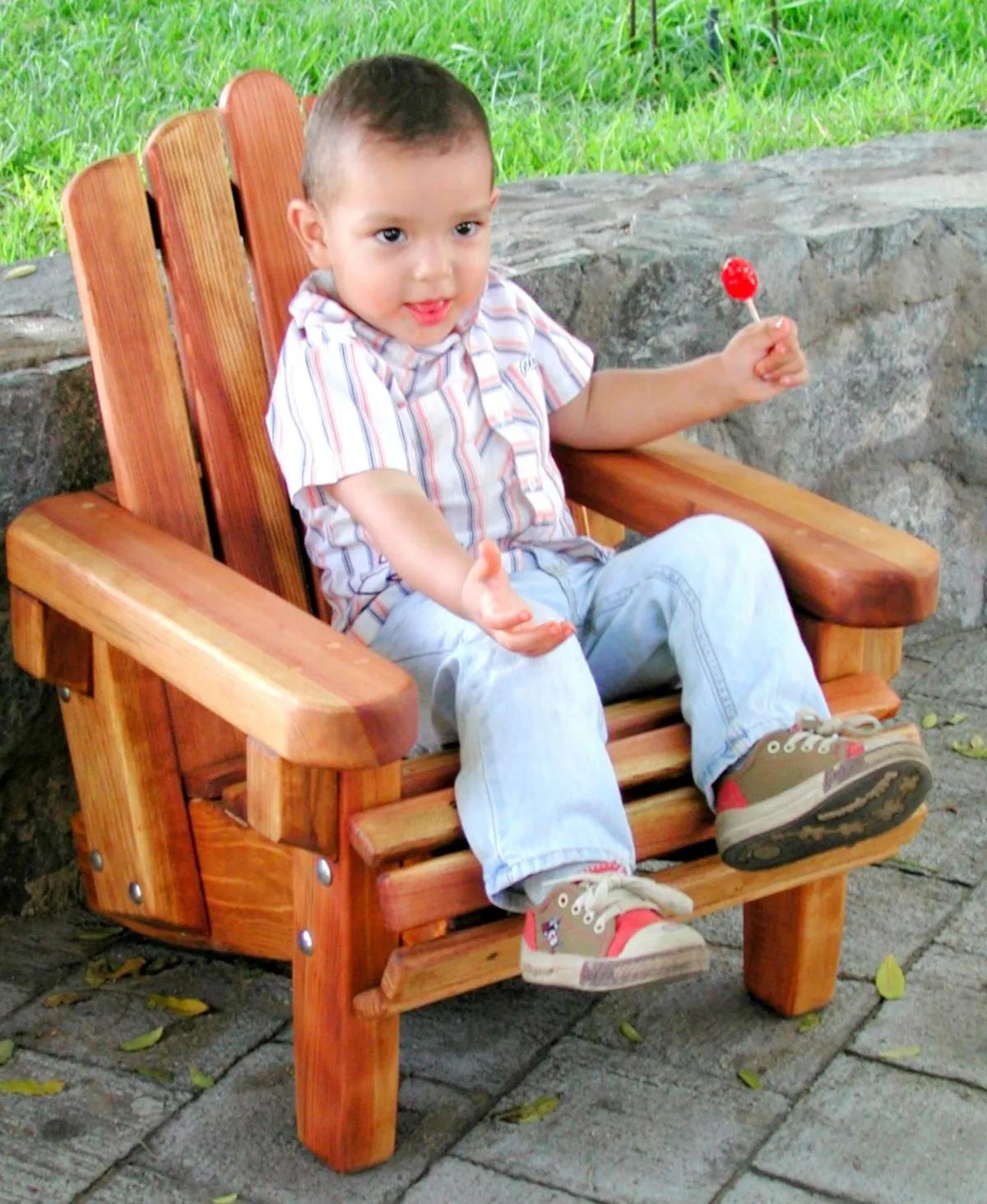 Kid's Wooden Adirondack Chair