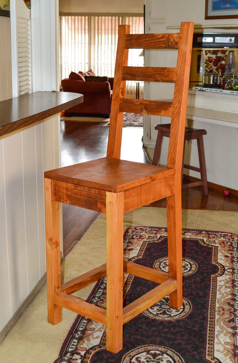Ladderback Wooden Stool